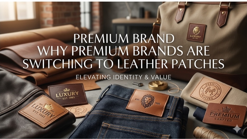 Why Premium Brands Are Switching to Custom Leather Patches Visual representation of leather patches elevating the value of ordinary apparel.