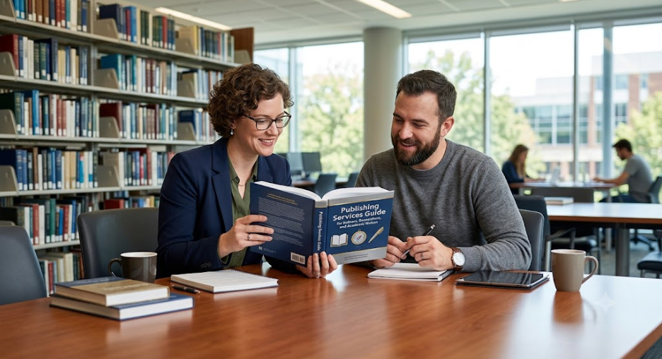 Publishing Services Guide for Authors, Researchers, and Academic Writers An author showing a publication guide.